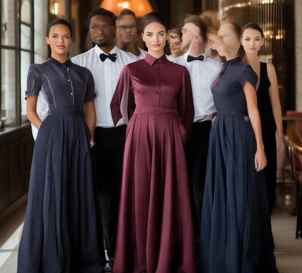 酒店餐饮部服务员服装，选择的决定